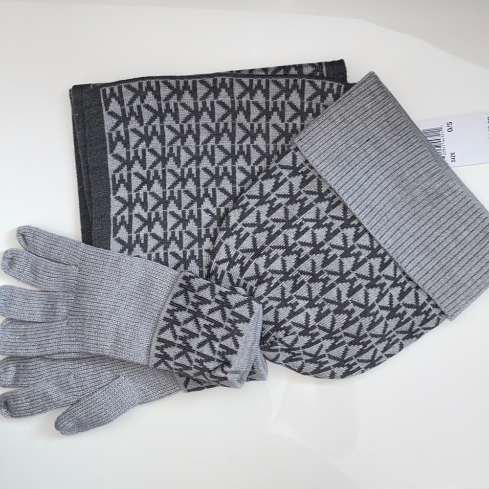 Michael Kors scarf, hat and glove
